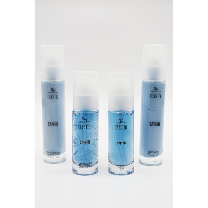 Gamme lithothérapie réparatrice - Crème contour des yeux, sérum, crème de jour et crème de nuit - Cosmétiques 100% naturels