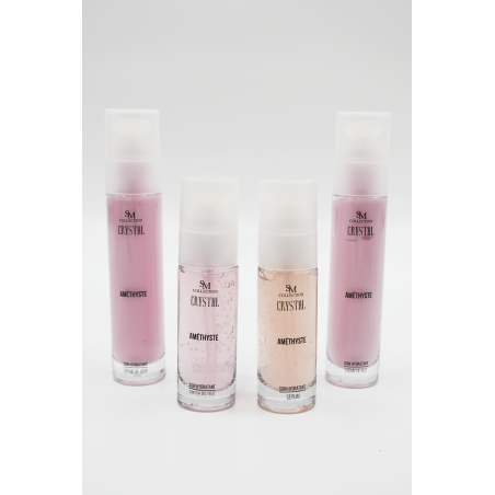 Gamme lithothérapie hydratante - Crème contour des yeux, sérum, crème de jour et crème de nuit - Cosmétiques 100% naturels