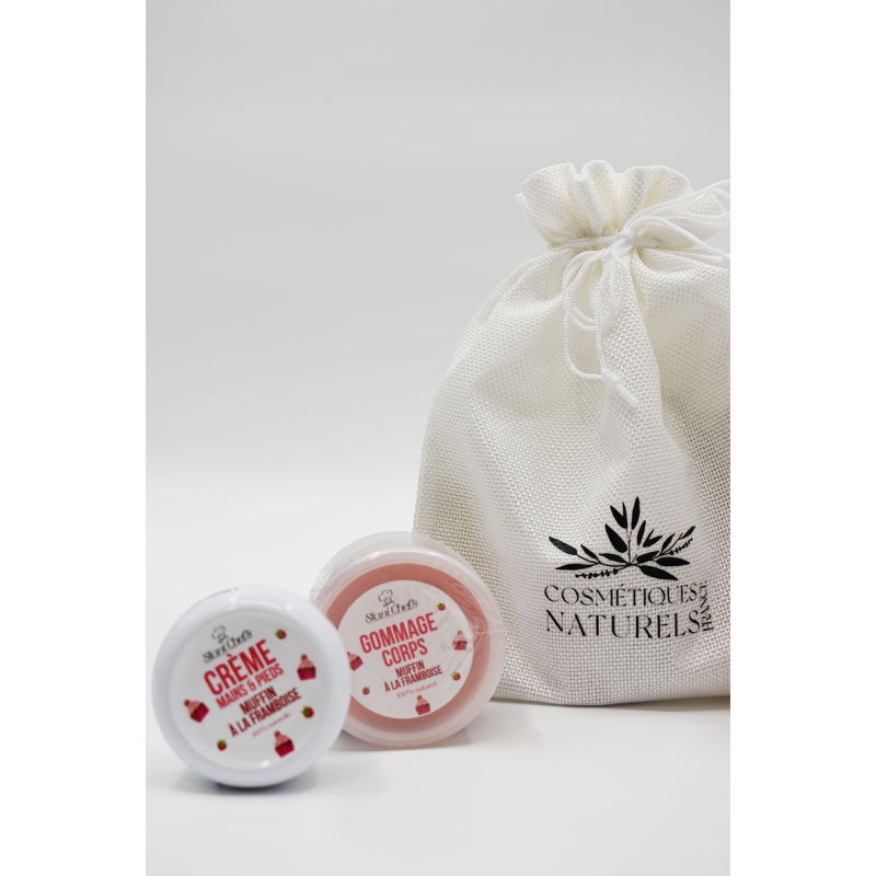Coffret découverte 100% nature - Muffin à la framboise - Cosmétique Naturel France