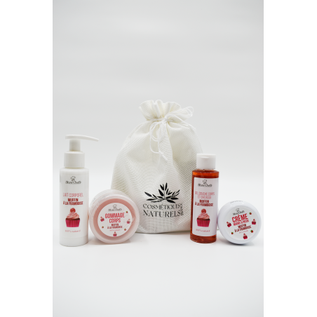 Coffret découverte 100% nature - Muffin à la framboise - Cosmétique Naturel France