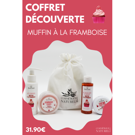 Coffret découverte 100% nature - Muffin à la framboise - Cosmétique Naturel France
