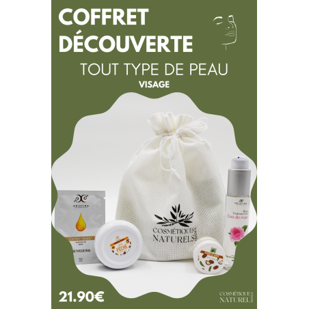 Coffret découverte 100% naturel tout type de peau - Cosmétique Naturel France